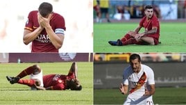 Roma, quanti infortuni! Con Dzeko e Diawara sono 12 in stagione