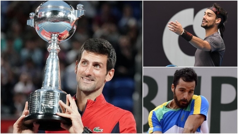 Ranking Atp: Djokovic sempre più numero uno. Otto italiani nella top 100