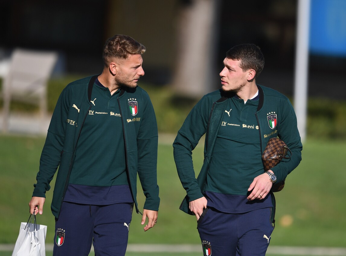 Italia, primo allenamento in maglia verde