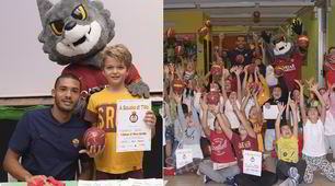 Juan Jesus, a Scuola di tifo: l'entusiasmo dei baby fan