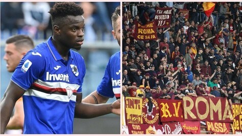 Buu razzisti a Vieira, la Roma si scusa: "Mettiamo al bando i responsabili"