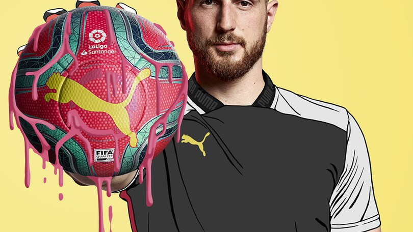 Il pallone della Liga in colori audaci