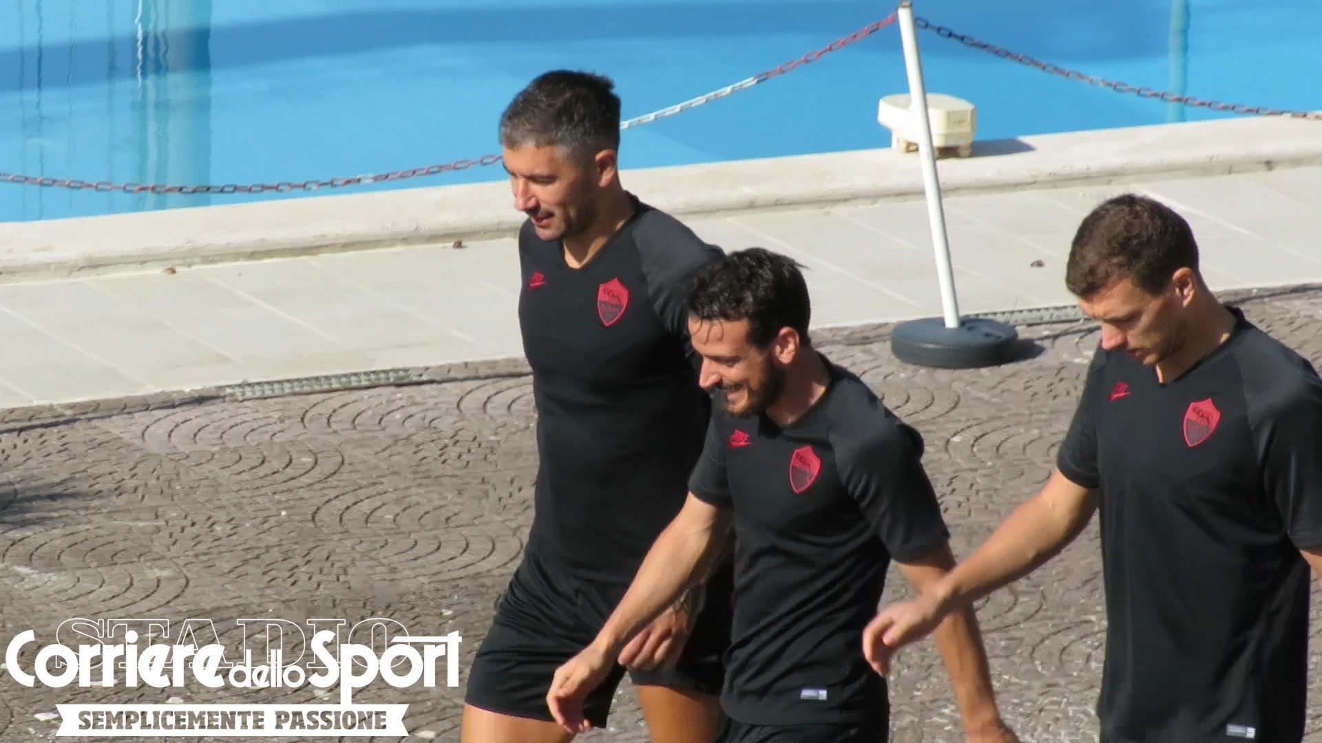 Dzeko, Florenzi e Kolarov guidano il gruppo nella rifinitura