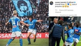 Napoli, Mertens supera Maradona e festeggia sui social: “Che notte!”