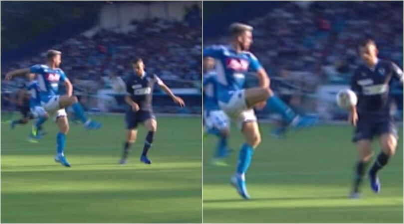 Braccio in area di Vicari: rigore dato e poi tolto al Napoli
