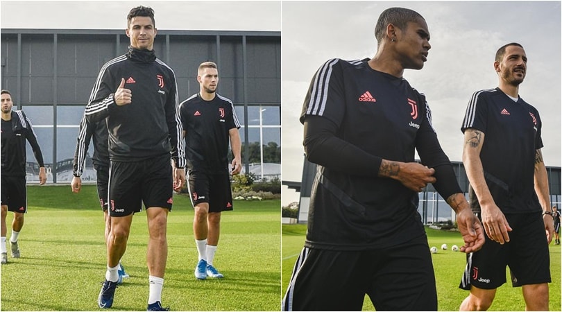 Allenamento Juve, Ronaldo ora è più carico. Ritorna in gruppo Douglas Costa