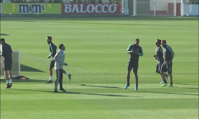 Allenamento mattutino per la Juventus