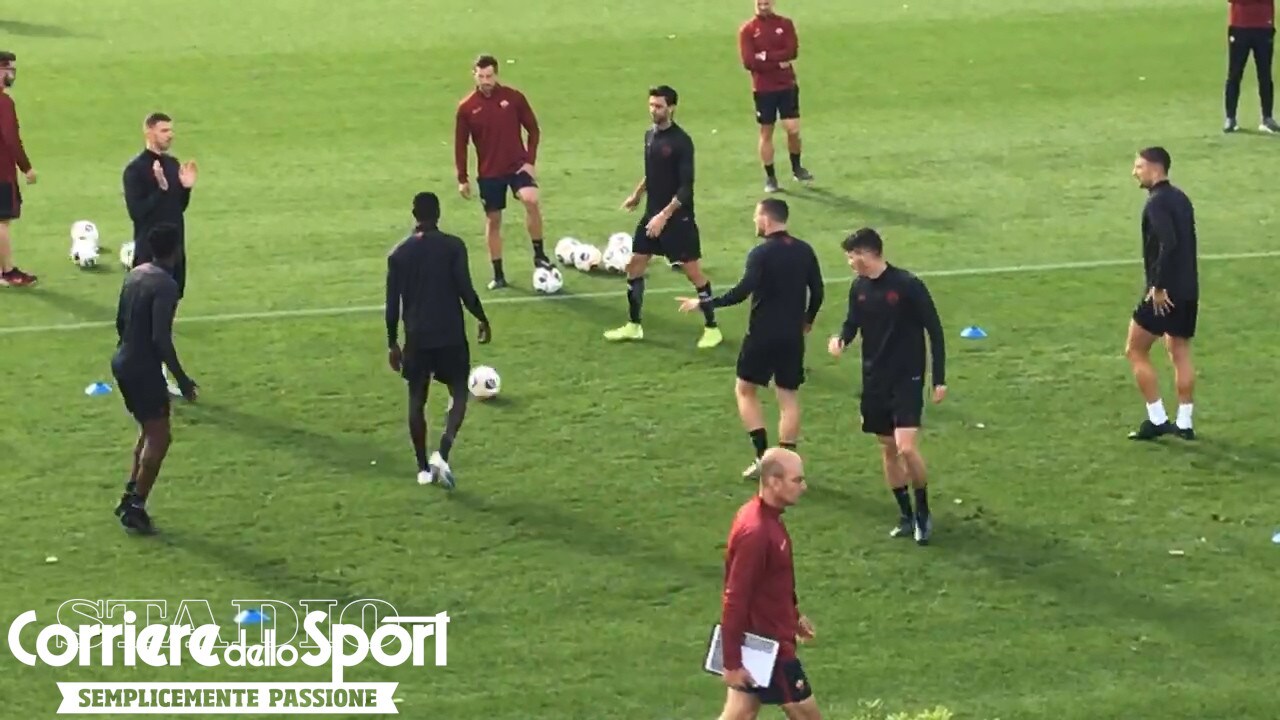 Dzeko leader anche nel torello. I consigli a Diawara: "Muoviti di più!"