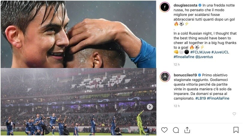 Juve, 2-1 alla Lokomotiv e qualificazione acquisita: che festa sui social!
