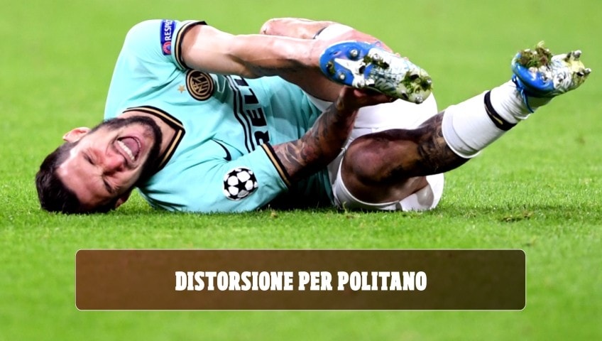 Inter, distorsione alla caviglia per Politano