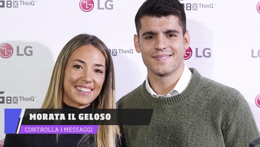 Morata il geloso: risponde lui ai messaggi della moglie