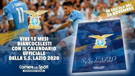Il calendario ufficiale della SS Lazio 2020