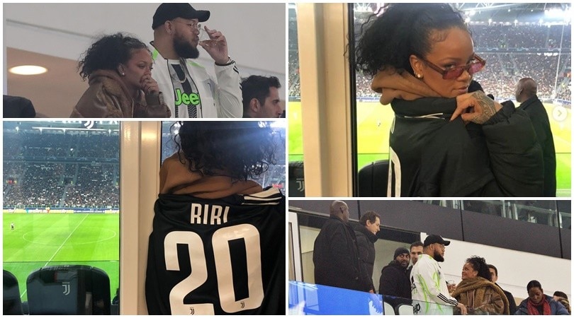 Champions, Rihanna guest star all'Allianz per Juve-Atletico Madrid