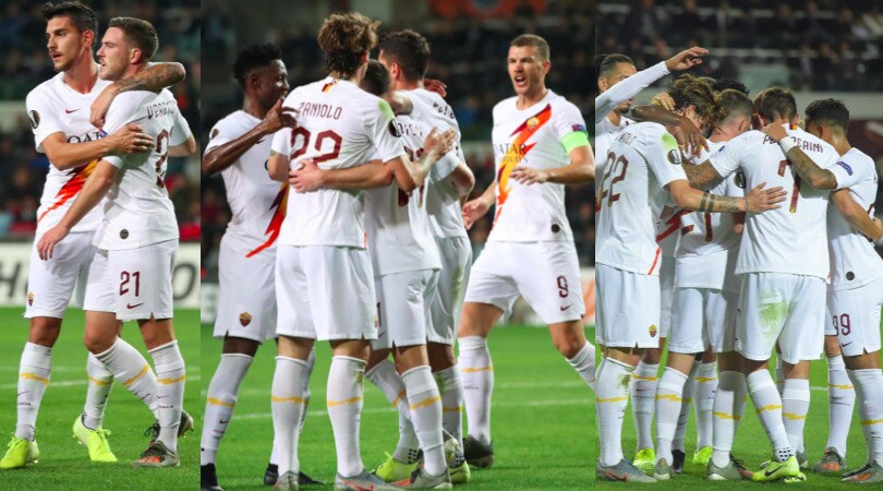 Roma, show sul campo del Basaksehir: tre gol e grandi abbracci