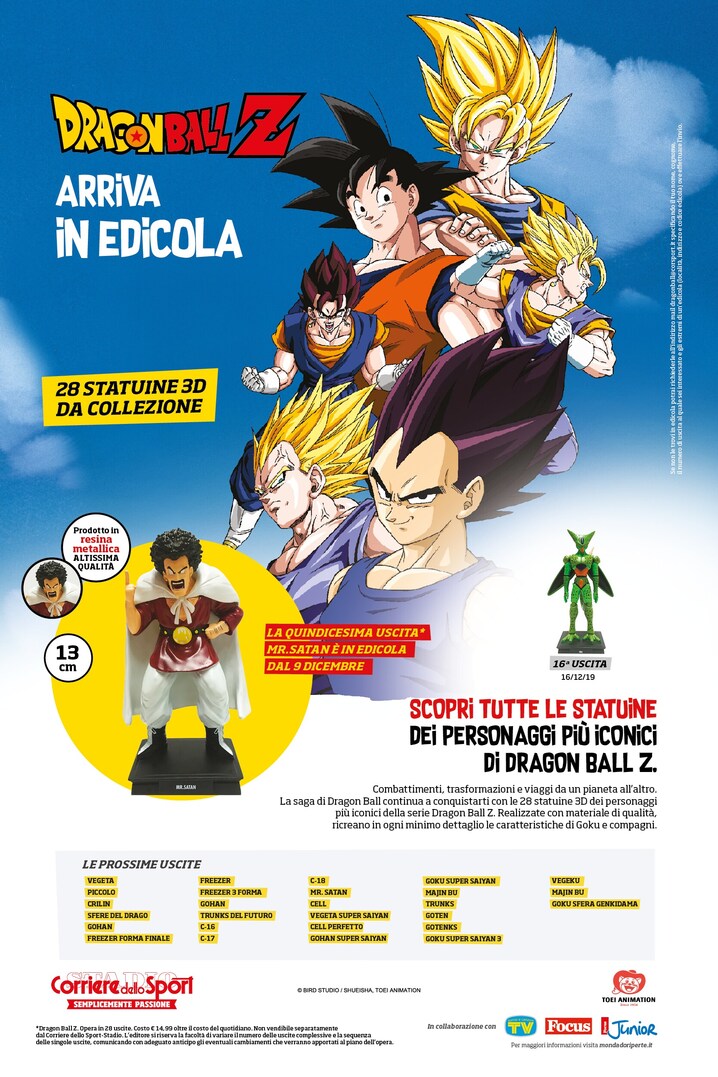 Dragon Ball Z arriva in edicola con il Corriere dello Sport - Stadio