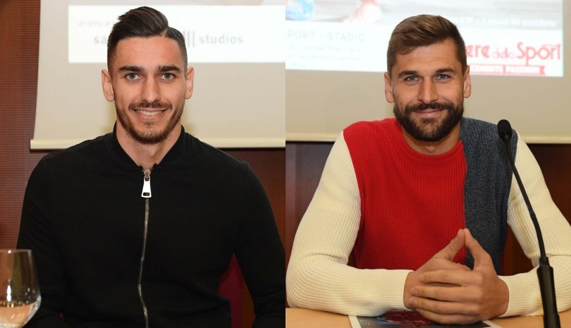 Meret e Llorente: che sorrisi alla presentazione del calendario del Napoli