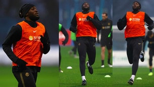 L'Inter si allena, che concentrazione Lukaku
