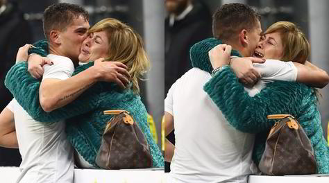 Inter, Esposito segna e va ad abbracciare la mamma