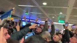 Fiumicino, arrivo della Lazio