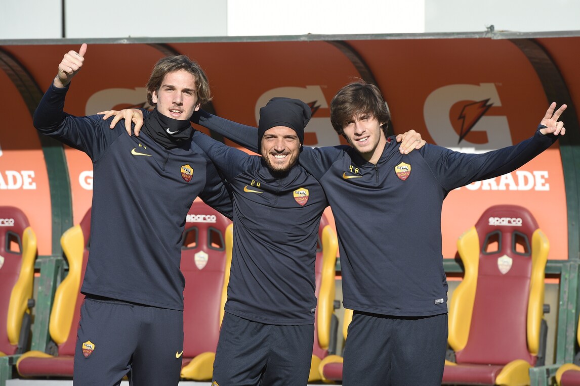 Roma in campo per l'ultimo allenamento del 2019
