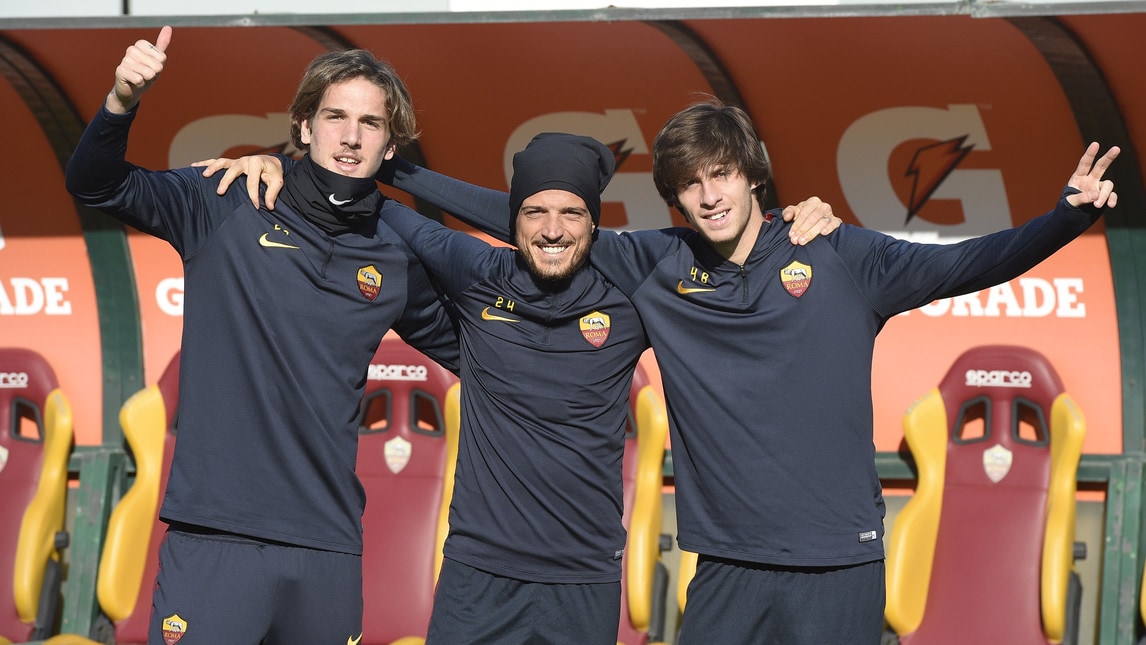 Roma in campo per l'ultimo allenamento del 2019