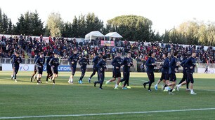 Roma, festa al Tre Fontane: allenamento aperto ai tifosi