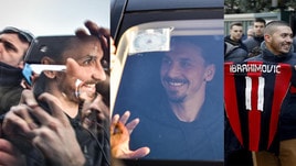 Milan, Ibrahimovic accolto da un bagno di folla