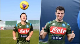 Diego Demme, primo allenamento con il Napoli