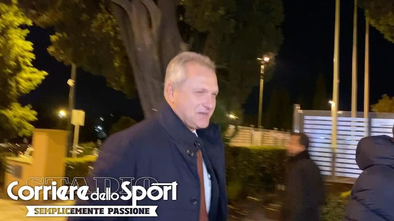 Roma, Fienga a Villa Stuart per incontrare Zaniolo