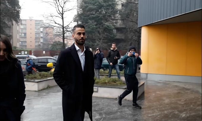 Inter, l'arrivo di Spinazzola per le visite mediche