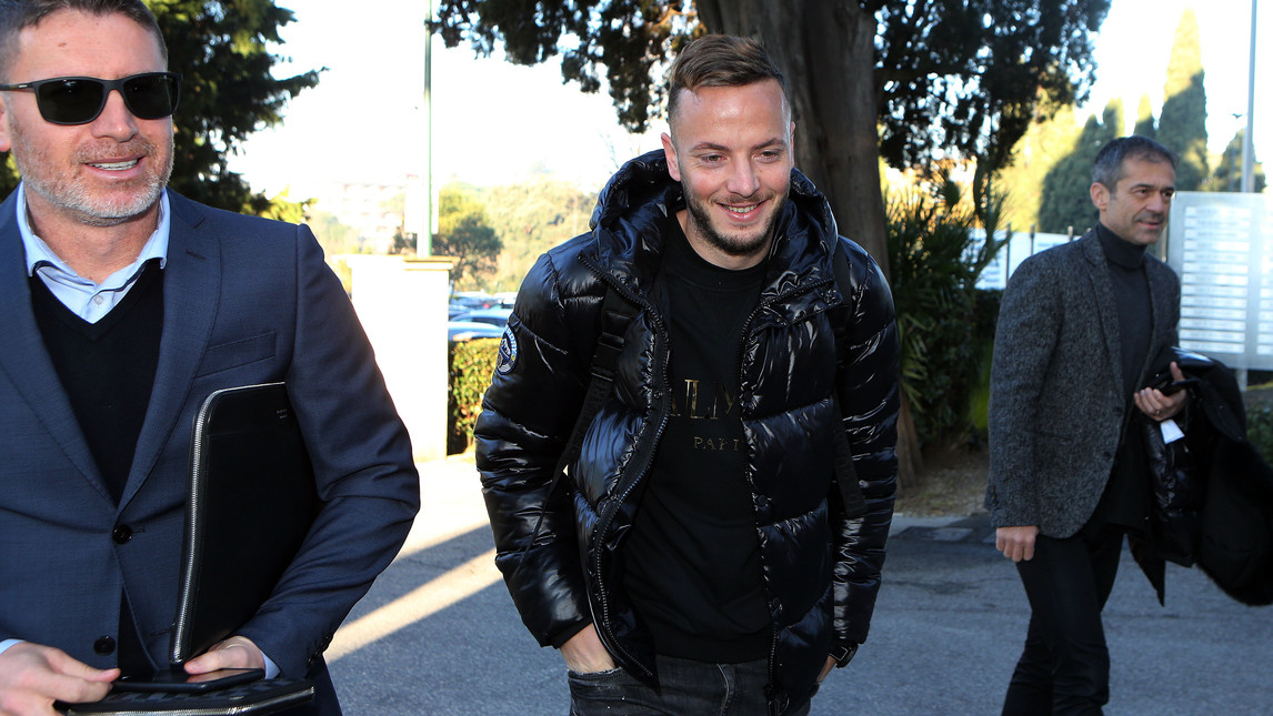 Rrahmani a Villa Stuart per le visite col Napoli