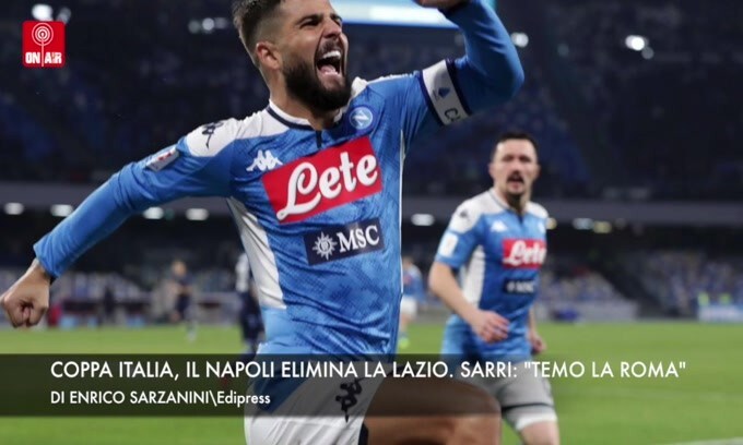 Coppa Italia, Il Napoli elimina la Lazio. Sarri: “Temo la Roma”