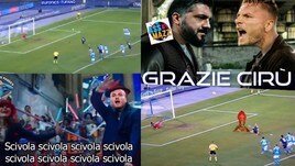 Immobile scivola contro il Napoli e scatena le ironie sui social