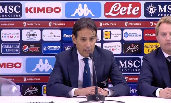Inzaghi dubbioso verso il giornalista: "Ha meritato il Napoli?"