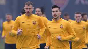 Derby, Dzeko e Pellegrini in testa al gruppo: pronti a trascinare la Roma