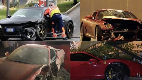 Calciatori e incidenti in auto: la top 10 delle distruzioni