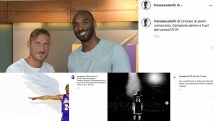 Morte Kobe Bryant: da Totti a Maradona, gli sportivi di tutto il mondo ricordano la stella NBA