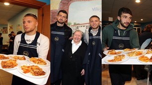 Lazio, cena di beneficenza da suor Paola: Immobile cameriere top