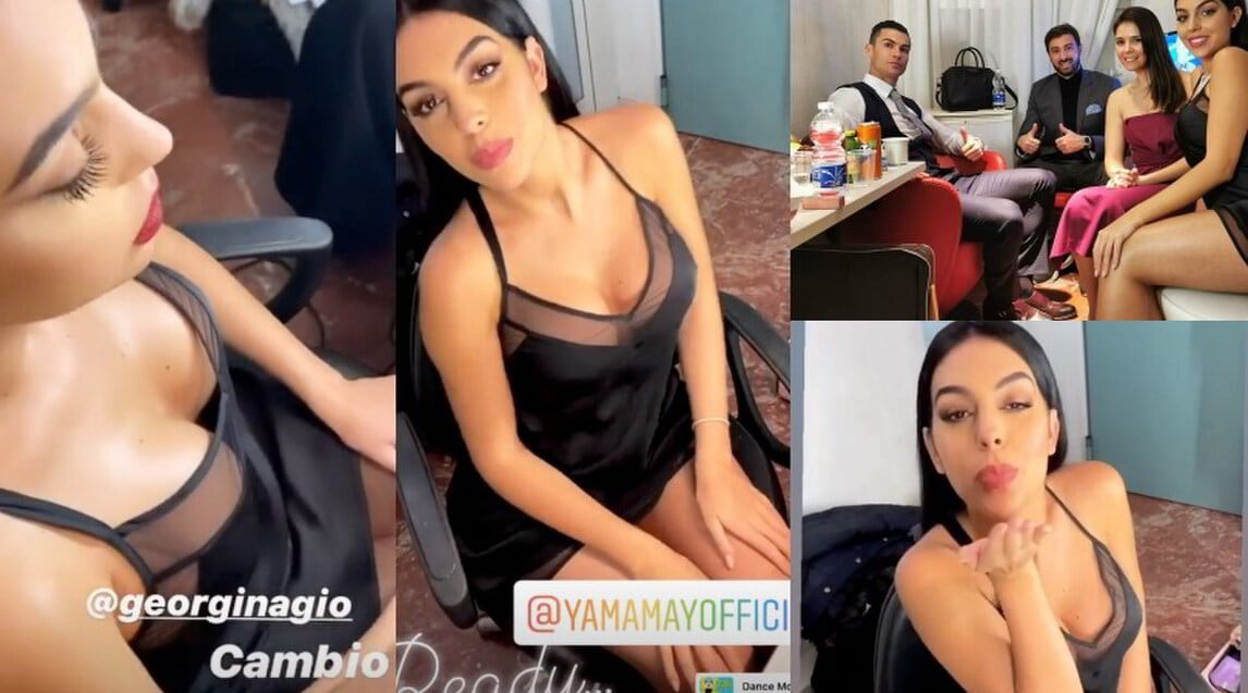 Georgina Rodriguez, backstage fenomenale a Sanremo 2020