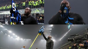 L'esultanza show di Lukaku dopo il gol nel derby