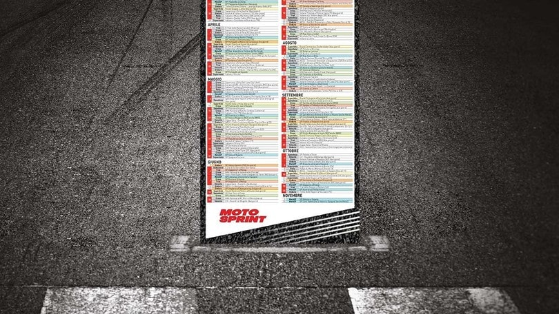 Motosprint, in regalo il Poster Calendario del 2020