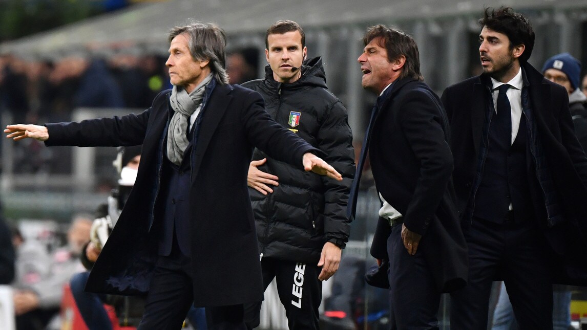 Inter-Napoli, rabbia Conte contro l'arbitro Calvarese