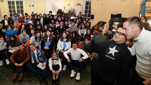 Lazio nelle scuole: Cataldi e Marusic tra sorrisi e selfie