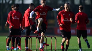 Milan al lavoro per la gara contro il Torino