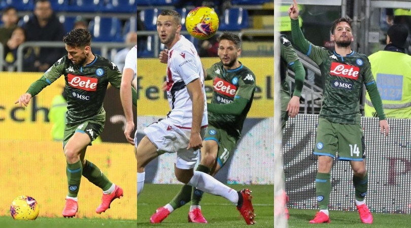 Capolavoro Mertens: il Napoli passa a Cagliari e si avvicina all’Europa