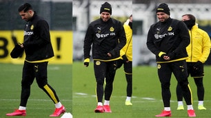 Emre Can, allenamento sotto la pioggia per prepararsi al Psg