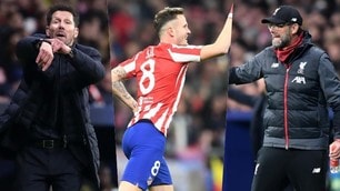 La carica di Simeone e Klopp, in campo decide Saul: lo show di Atletico-Liverpool