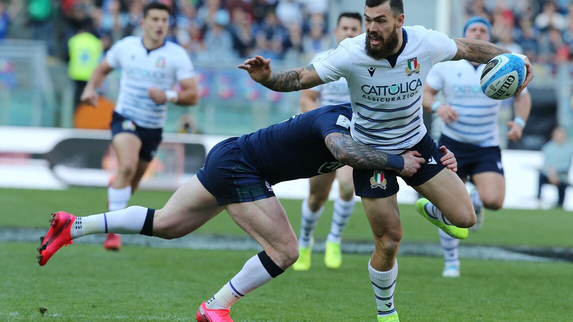 <p>Allo Stadio Olimpico gli scozzesi si sono imposti con un 17-0 sulla nazionale azzurra: le immagini della sfida</p>