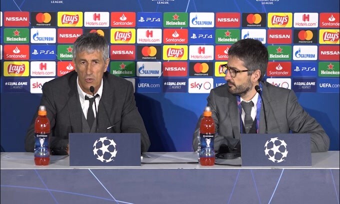 Setien: "L'1-1 è un buon risultato per noi"