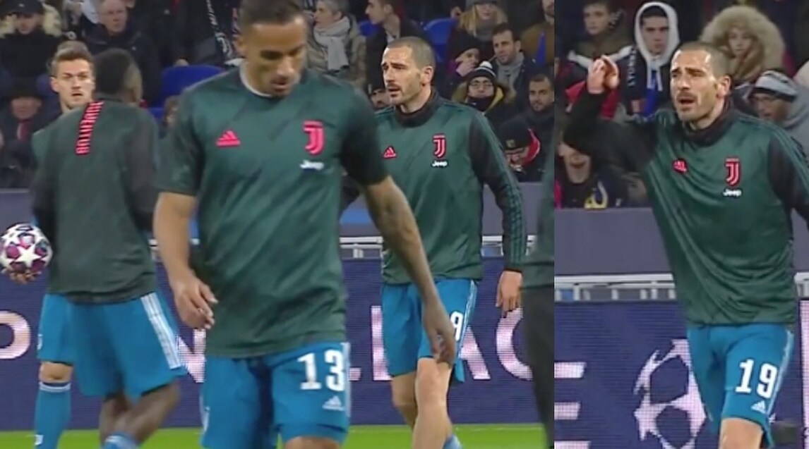 Bonucci-Matuidi, la fotosequenza della lite prima di Lione-Juve